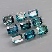 Stunning heated only 2.97ct blue and teal Sapphire set