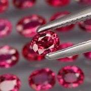 Real! Top crystal! 2.72ct 20 piece Ruby set! UNTREATED!!!