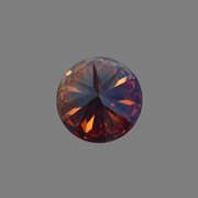 Dazzling Huge 10 Ct Dark Cinnamon Red Fire Moissanite Solitaire