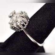 CZ Gemstone Ring in Sterling Silver.