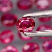 Superb 2.75ct violet red Ruby set -Untreated!!!