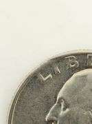 1965 Washington Quarter Clipped Planchet Error