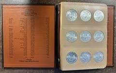 Superb Gem BU Complete 36-pc $1 Silver Eagle Set 1986-2021. Custom album