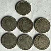 Seven Rackateer 1883 V Nickels