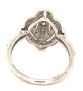 Vintage style Milgrain cluster ring