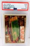 1961 Mantle Blasts 565 Ft. Home Run Baseball Card, 3.5+