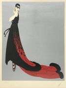 Erte "Splendeur" Signed Limited Edition Serigraph Framed