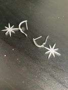 CERTIFIED BRAND NEW 14K WHITE GOLD DIAMOND DANGLE EARRINGS