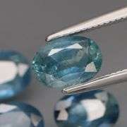 Simply beautiful 3.90ct set of blue gray Sapphires! Heated only!