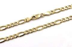 Always Popular 14K YG Figaro Necklace