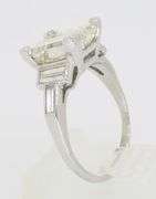 3.95CTW GIA Certified Art Deco Diamond Ring
