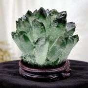Natural Green Quartz Crystal Cluster