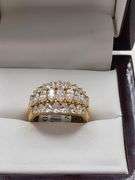 Diamond Cluster 18k Gold Ring