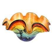 Allura Murano Style Art Glass Floppy Design 15" Centerpiece