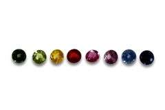 Colorful Natural Sapphire Suite of 8