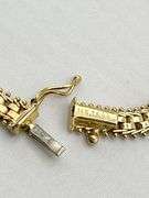 14KT Yellow Gold 6MM Imperial Riccio With Distinctive Beaded Edges Bracelet