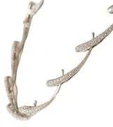2.97ctw Pave Diamond Woven Loop Link Choker Necklace in 18K