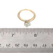 Brilliant 14K Yellow Gold Approx. 0.57CTW  Diamond Heart Ring