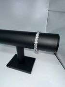 18 Kt White Gold Plated Huge 32.5 Ctw Lab Simulated Diamond Tennis Bracelet