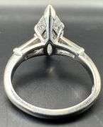 Platinum Marquise Diamond Ring of 3.32