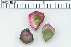 Natural Watermelon Tourmaline - Lot of 3
