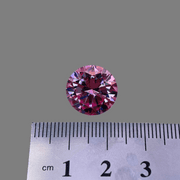 Huge 10 Ct Sparkling VVs1 Pink Lab Simulated Diamond Solitaire