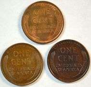 Original Uncirculated 1919, 1920, & 1920-D Lincoln Cents