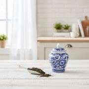 Blue & White Floral Canister