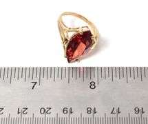 Enchanting 14K Yellow Gold Citrine Gemstone Ring