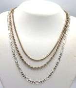 Group lot of 3 925 sterling silver chains