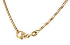 Silky Smooth 14K YG 16" Snake Style Necklace