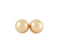 11.0MM Golden South Sea Pearl Stud Earrings in 14K