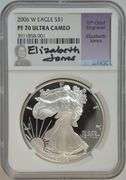 Flawless Signature Series 2006-W $1 Silver Eagle. NGC PF70 UC