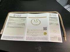 CERTIFIED 14K YELLOW GOLD CUBAN LINK CHAIN  WITH DIAMONDS