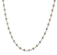 1.71ctw Round Diamond by the Yard Station Necklace in 14K