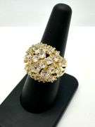 Dazzling 14 Kt. Gold Plate 10.75 Ctw Simulated Diamond Ring