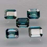 What a unique color palette! 2.22ct set of REAL blue green Australian Sapphires