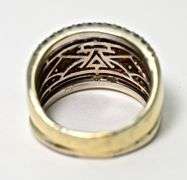 Fascinating Wide 14K White Gold Diamond Band