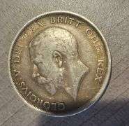Half Crown 1915 silver coin