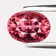 Rare! 1.63ct untreated SI1 grade violet pink Malaya Garnet!
