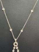 CERTIFIED 18K WHITE GOLD DIAMOND NECKLACE