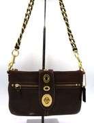 Coach Bridget legacy brown leather and brass purse