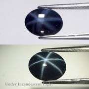 Full cover double pattern! 2.27ct deep blue Star Sapphire
