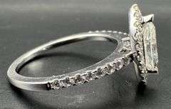18K White Gold Marquise Cut Diamond Ring of 1.14ct