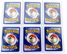 6 Pokémon 1999 Shadowless Cards
