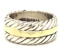 David Yurman 2 tone cable classic wedding ring