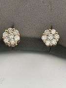 CERTIFIED 14K ROSE GOLD DIAMOND STUDS