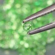 Rare collectors 3.24ct untreated spring green Tsavorite set!