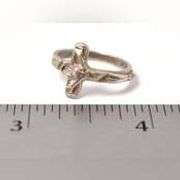 Jesus on The Cross Ring in Sterling Silver .
