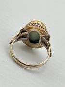 925 Sterling Silver Blue Larimar Ring